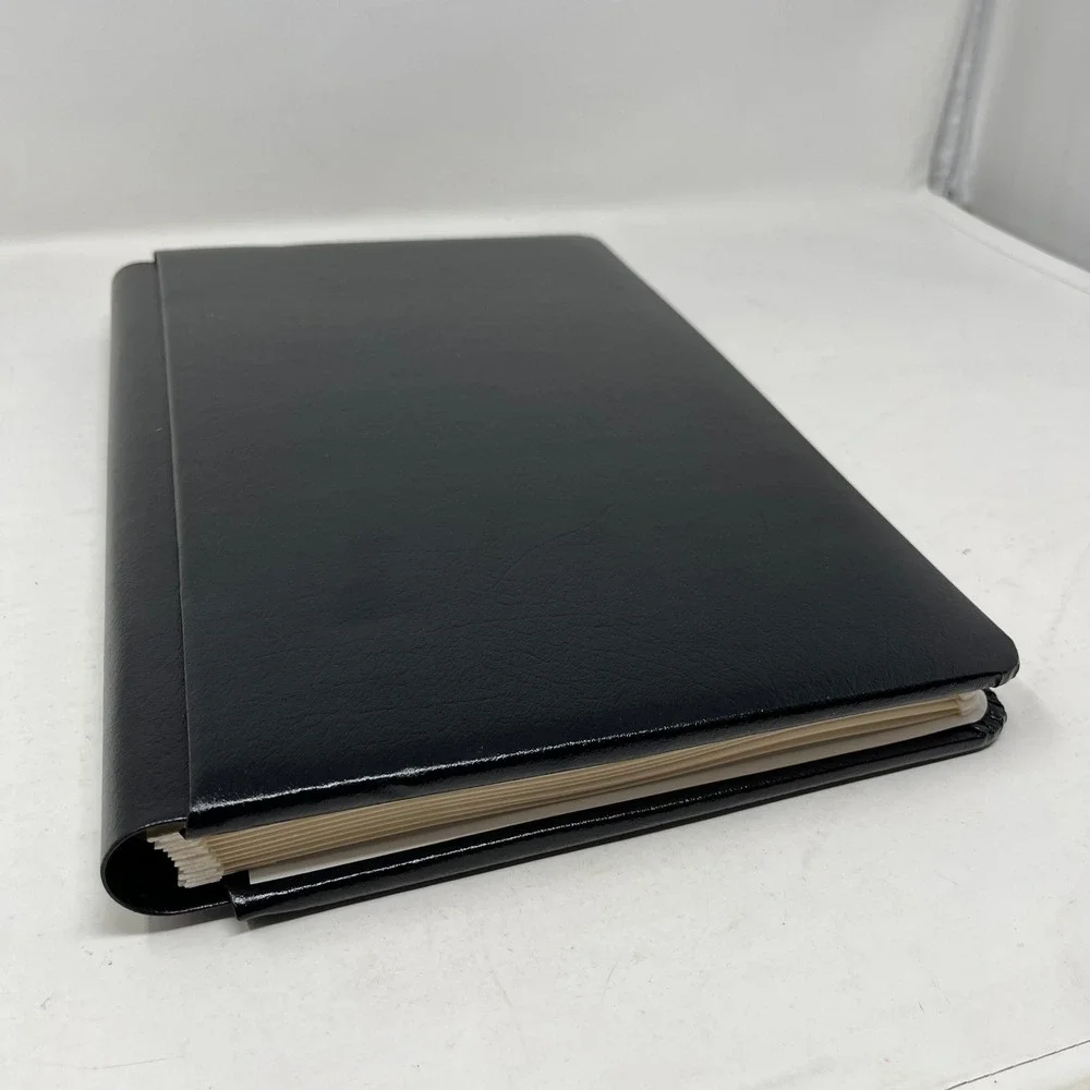 Webway Black Expandable Photo Album 4x7 Pocket Pages FW-74 Refillable Binder